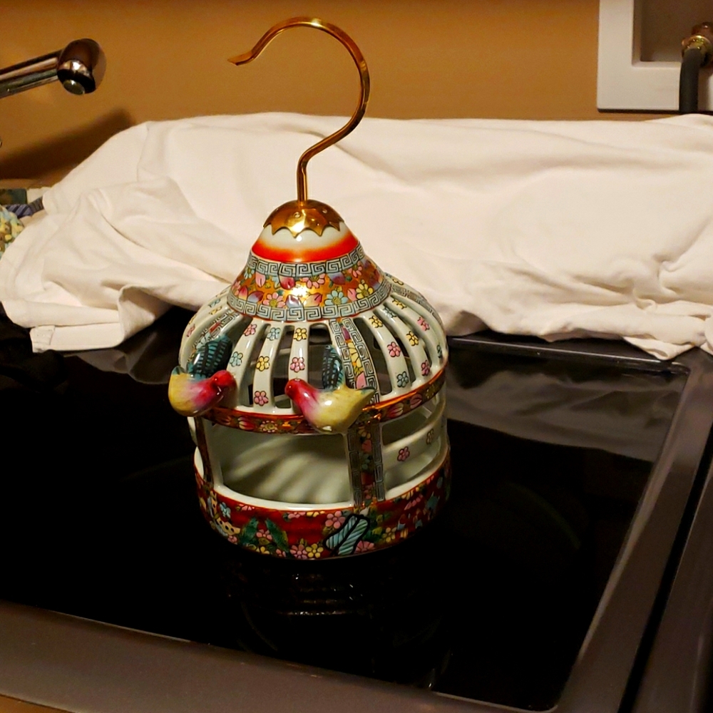 The most beautiful glass bird house